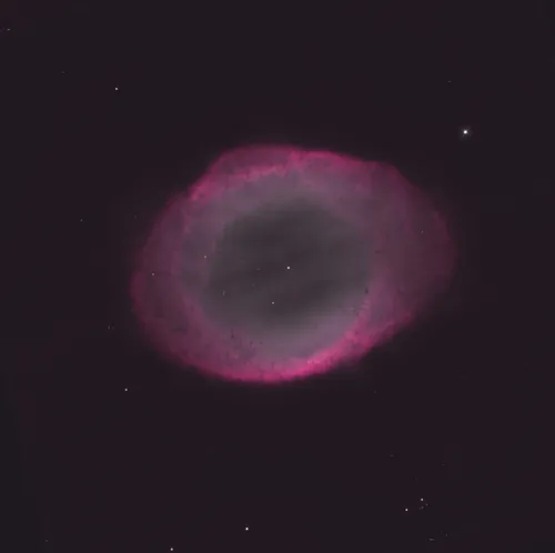 Processed visible-colour image of the Ring Nebula