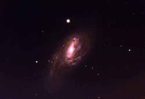 Processed image of spiral galaxy M66