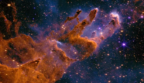 Processed image of the Pillars of Creation