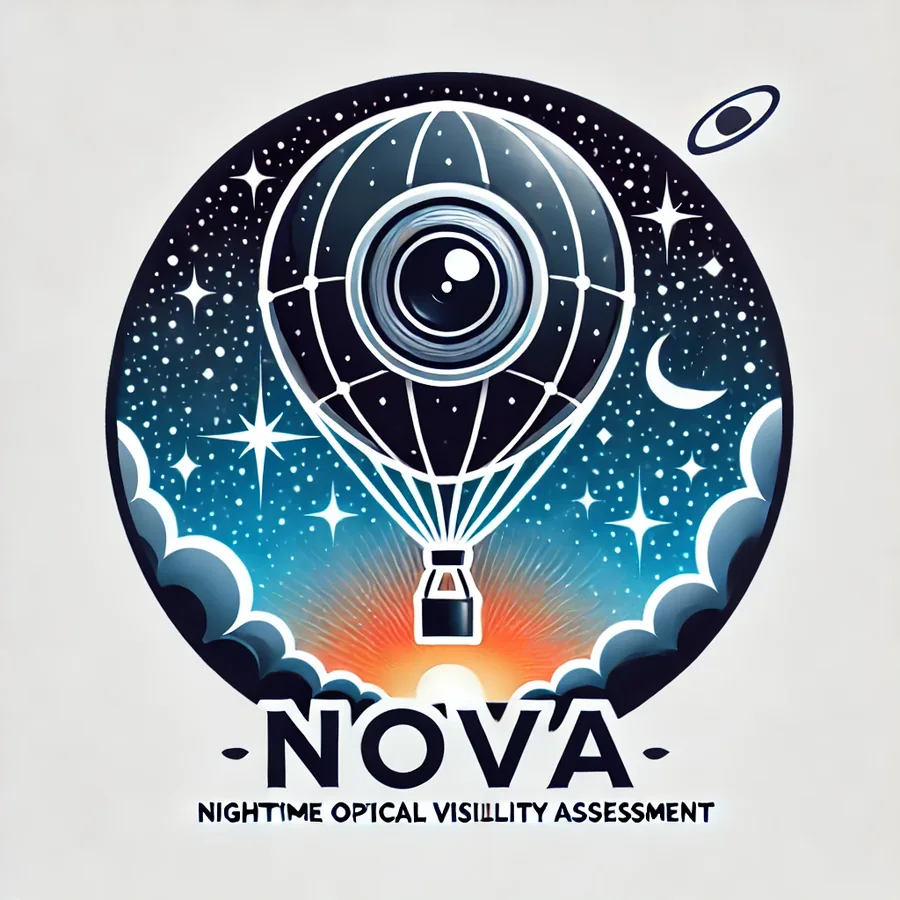 NOVA stratospheric balloon payload mission logo