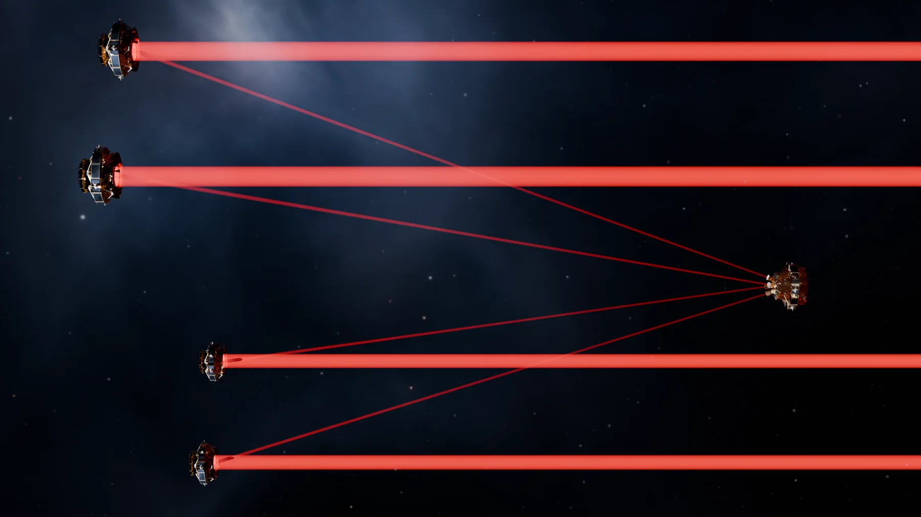 Concept rendering of the LIFE space interferometer